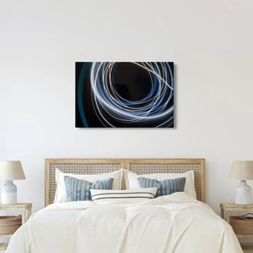 Obraz modrých liniek (90x60 cm)