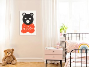 Artgeist Obraz - Thoughtful Bear (1 Part) Vertical Veľkosť: 20x30, Verzia: Premium Print