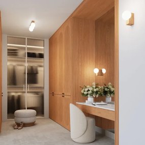 Sollux SL.1682 - Nástenné svietidlo BULBO 1xG9/8W/230V buk/biela