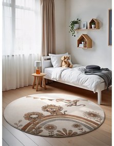 Krémový detský koberec ø160 cm Roar like a Lion – Villeroy&amp;Boch