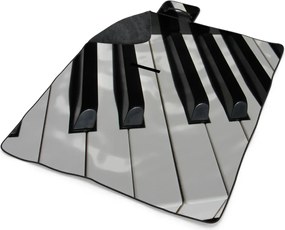 Sablio Plážová deka Klávesy piana: 200x140 cm