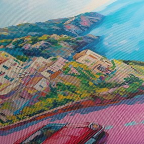 Obraz - Ružová cesta na pobreží (90x60 cm)