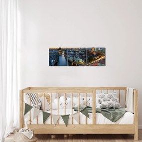 Obraz Berlína (s hodinami) (90x30 cm)