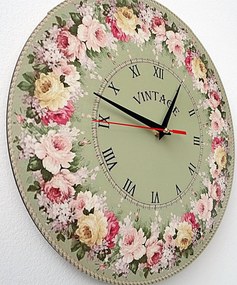 SENTOP | Drevené nástenné hodiny kvet I SENTOP HDFK002 - Wooden clock analógové