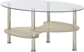 Oválny konferenčný stolík Panty, dub sonoma/artisan