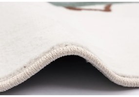 Detský koberec v mentolovej farbe/slonovinový ø100 cm Avocado Mint – FD