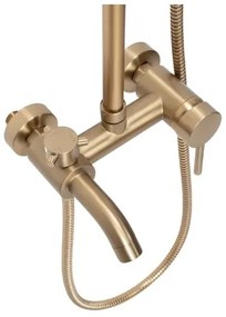 REA-P7051 - Sprchová súprava s batériou LUIS, brúsené zlaté prevedenie