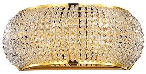 Ideal Lux - LED Krištáľové nástenné svietidlo PASHA 3xG9/3W/230V zlatá