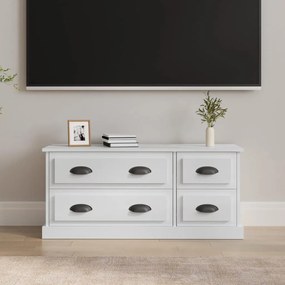 TV skrinka lesklá biela 100x35,5x45 cm kompozitné drevo 816450