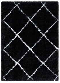 Kusový koberec shaggy Flan antracitový 200x290cm