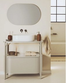 Biela skrinka pod umývadlo 90x81 cm Arely – Kave Home