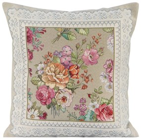 GOBELÍNOVÁ DEKORAČNÁ OBLIEČKA NA VANKÚŠ 1175 47X47 CM VZOROVANÁ