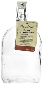 Fľaša s keramickou zátkou Kitchen Craft Gin Home Made, 500 ml