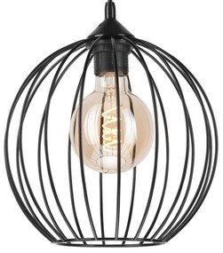 Luster na lanku ZOYA 1xE27/60W/230V čierna