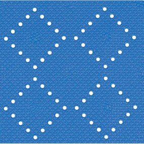 Spirella Protišmyková podložka do vane ALASKA, modrá, 71 x 36 cm