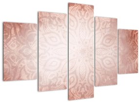 Obraz - Ružová mandala (150x105 cm)