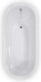 Roltechnik Outlet Oválna vaňa z liateho mramoru STONE ROUND 166x75 cm, kód: 9940000