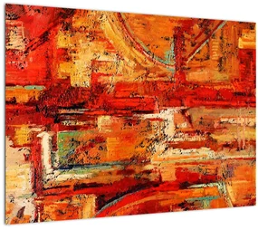 Sklenený obraz nástennej maľby (70x50 cm)