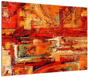 Sklenený obraz nástennej maľby (70x50 cm)