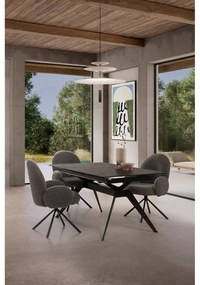 Tmavosivé kreslo Dario – Marckeric