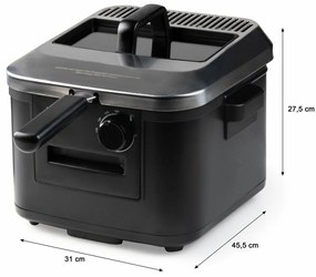 Fritéza DOMO DO545FR s vyberateľnou nádobou, 4 l