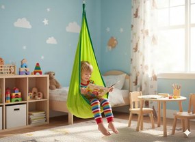 Závesné kreslo pre deti KOKON zelené HAM5271