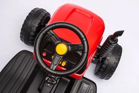 LEAN CARS Elektrický traktor BBH-030 červený