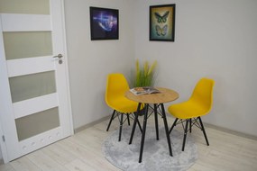 Jedálenský stôl s doskou v dekore dub OSLO 60x60