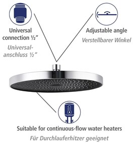 Sprchový set z nerezovej ocele v lesklej striebornej farbe 120 cm Soft Water – Wenko