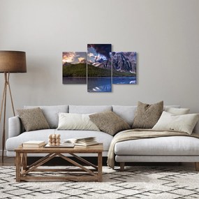 Obraz jazera a hôr (90x60 cm)