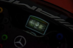 LEAN CARS Elektrické autíčko Mercedes AMG GT3, oranžové