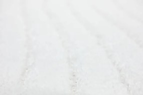 Kúpeľňový koberček Sara biely, vlny