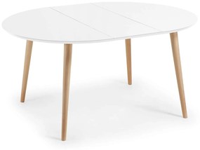 Jedálenský stôl quio ø 120 (200 x 120) cm biely MUZZA