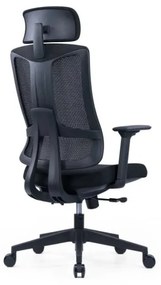 Kancelárska ergonomická stolička SLIDE — látka, sieť, viac farieb Červená