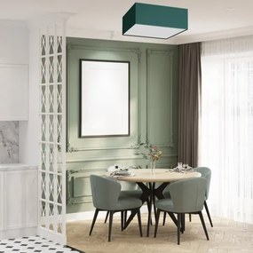 Stropné svietidlo VERDE 3xE27/60W/230V 50x50 cm zelená