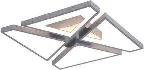 Searchlight 36520SI - LED Stmievateľné stropné svietidlo QUATRO LED/29W/230V 40x40 cm