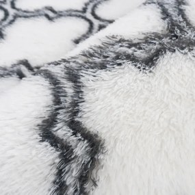 Protišmykový koberec DECOR biely / sivý 1