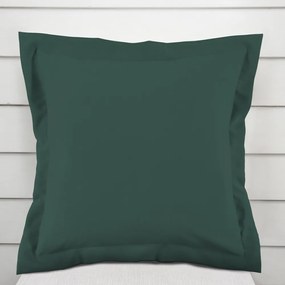 Biante Bavlnená saténová obliečka na vankúš s lemom ST-018 Tmavá lesná zelená 30 x 50 cm