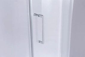 BPS-koupelny Päťuholníkový sprchovací kút KZ91B 90x90 chróm/transparent - bez vaničky