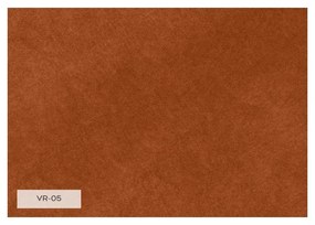 Zamatová rozkladacia pohovka v tehlovej farbe 225 cm Charming Charlie – Miuform