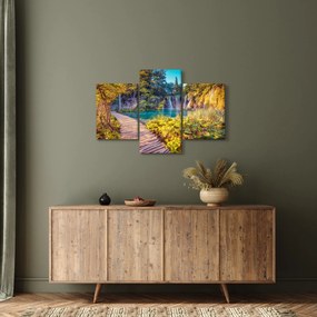 Obraz - Plitvické jazerá, Chorvátsko (90x60 cm)