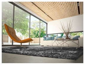 Antracitovosivý koberec 140x200 cm Aloe Liso – Universal