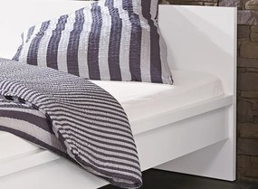 Posteľ Malmö 90x200 cm, biela lesklá