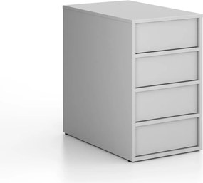 Kancelársky prístavný kontajner FRAME, 428 x 763 x 721 mm, sivá