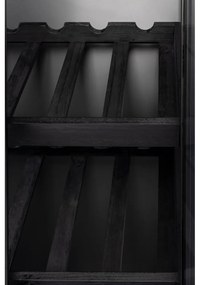 Čierna vinotéka z jedľového dreva na 10 fliaš, 52x103 cm Rob - White Label