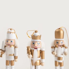 Závesná vianočná dekorácia NUTCRACKER luskáčik 754432 (3 ks)