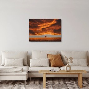 Sklenený obraz mračien (70x50 cm)