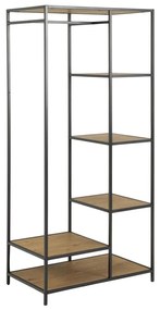 Vešiak SARON dub/čierna