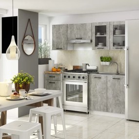 Horná kuchynská skrinka OLIWIA W80 H580 biela / betón