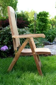 InternetovaZahrada Záhradné polohovacie kreslo America - teak